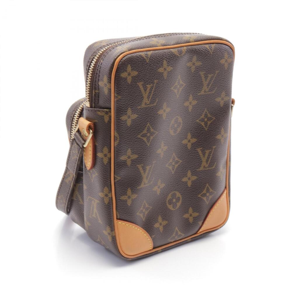 Louis Vuitton Brown Canvas Bag Monogram Leather Amazon Shoulder